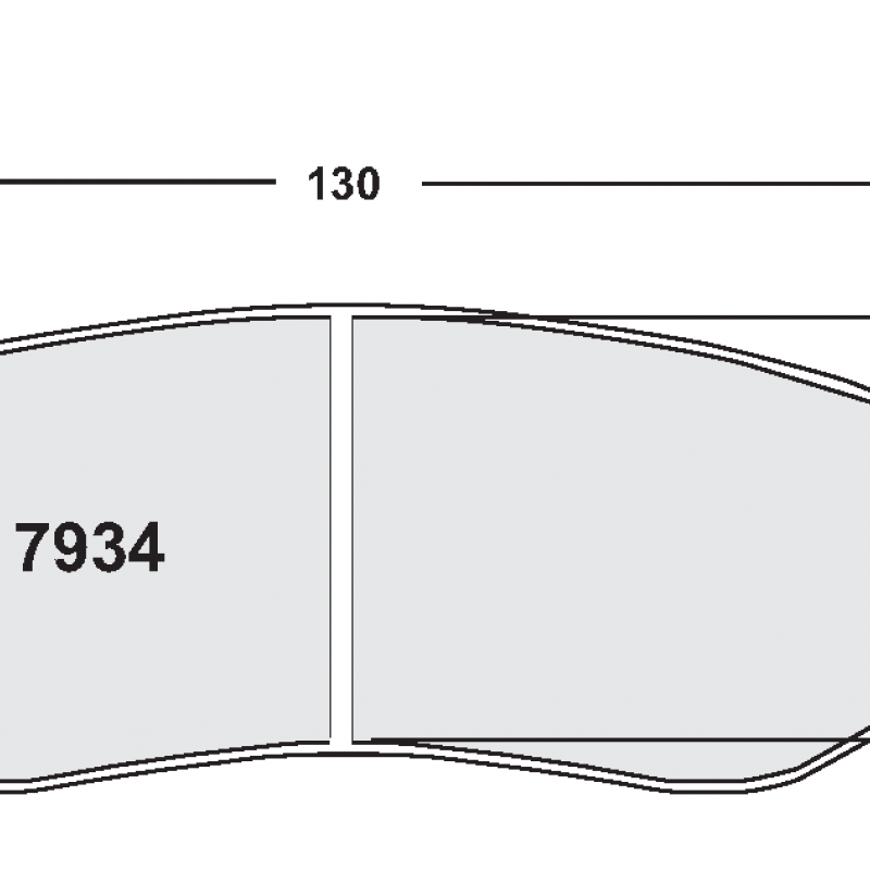 Endurance rear. Low initial bite and a very flat torque curve. Race brake pads - For ZR34 + ZR41 calipers
(40mm radial depth)